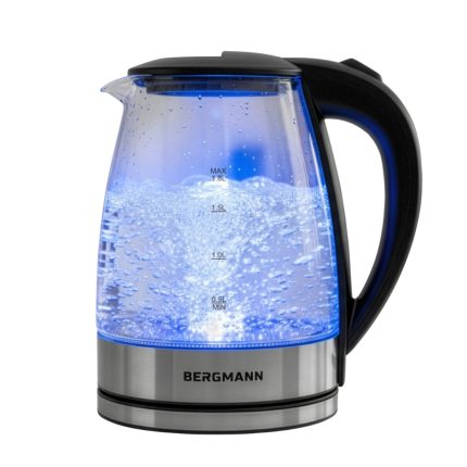 BERGMANN ZH002 1,8 l 2200 W stikla elektriskā tējkanna